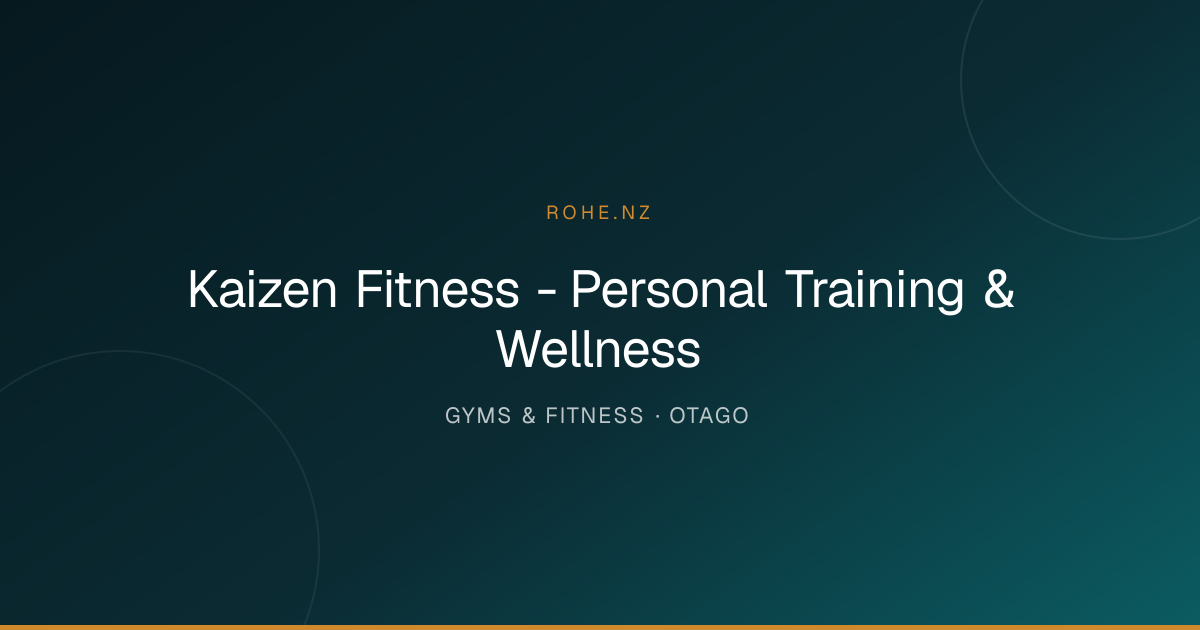 Kaizen Fitness - Personal Training & Wellness