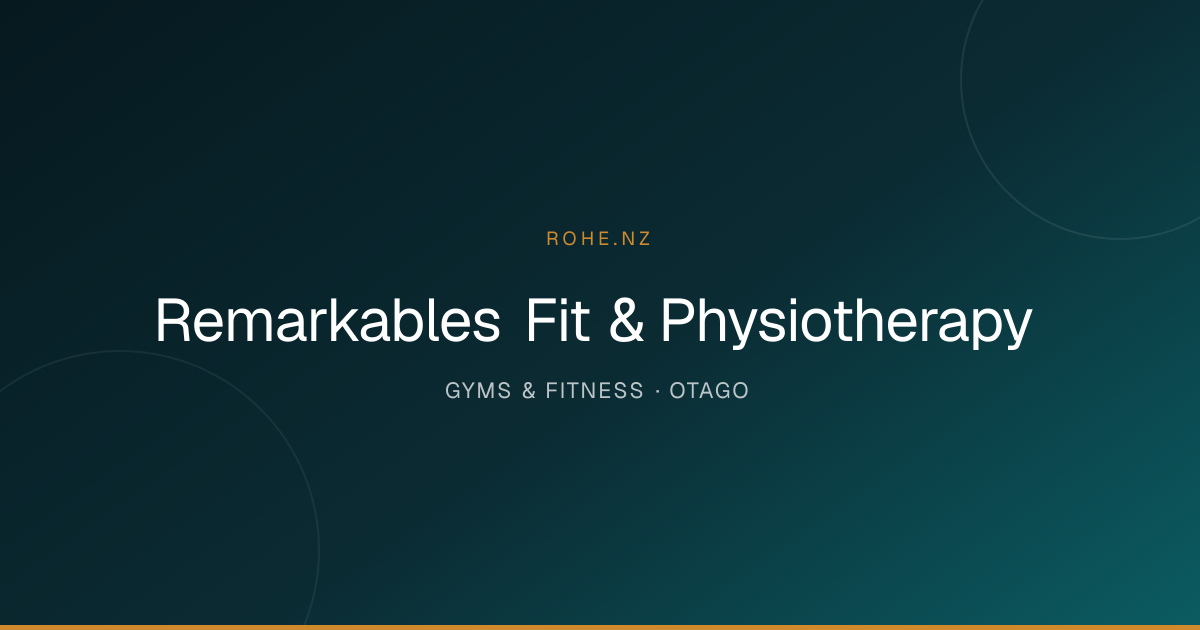 Remarkables Fit & Physiotherapy