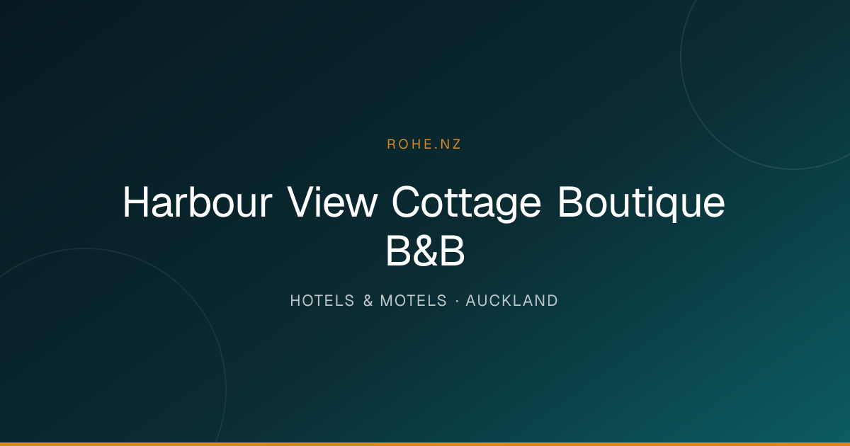 Harbour View Cottage Boutique B&B
