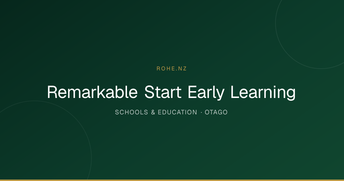 Remarkable Start Early Learning