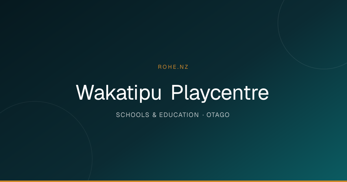 Wakatipu Playcentre